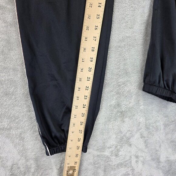 Victoria's Secret Jogger Pants Womens XS Black White Piping Heart Patch Lounge - Picture 4 of 13